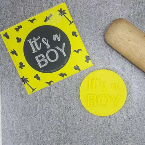 Cookie Stamp Debosser - It's A Boy - Click Image to Close